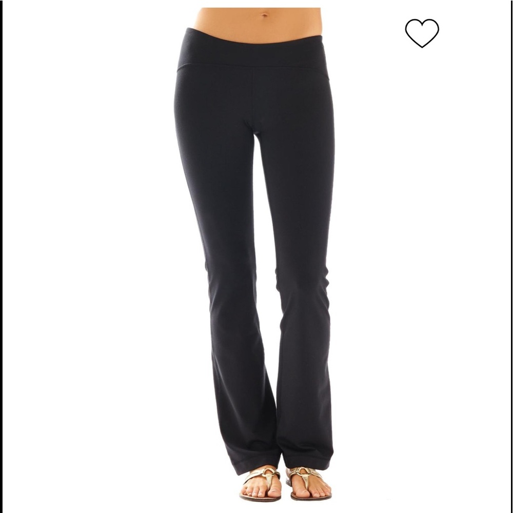 Lilly Pulitzer Weekender Black Pant Luxletic Large